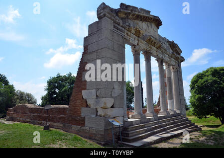 Albanien, Apollonia (illyria) archaiological Website (Teil 1), Denkmal der Agonothetes Stockfoto