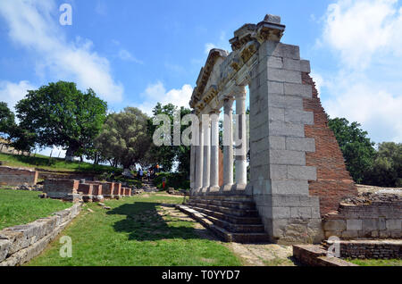 Albanien, Apollonia (illyria) archaiological Website (Teil 1), Denkmal der Agonothetes Stockfoto