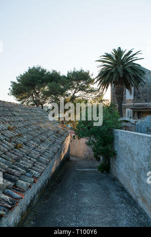 Blick über Stadt, Lastovo Lastovo Kroatien Stockfoto