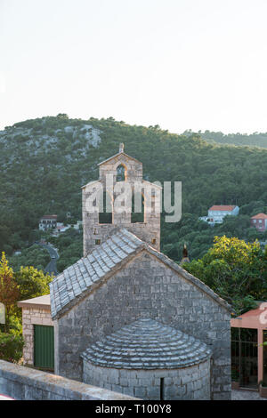 Blick über Stadt, Lastovo Lastovo Kroatien Stockfoto