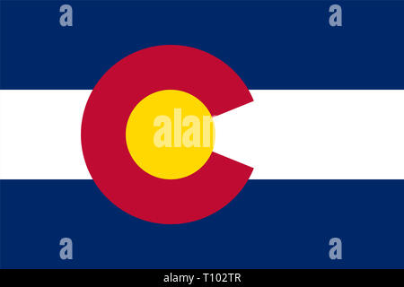 Colorado State flag Stockfoto