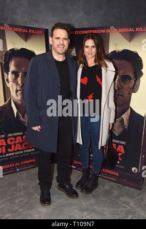 "Das Haus, das Jack gebaut ' Vorschau in Rom Mit: Matt Dillon, Roberta Mastromichele Wo: Rom, Italien Wann: 18. Feb. 2019 Credit: IPA/WENN.com ** Nur für die Veröffentlichung in Großbritannien, den USA, Deutschland, Österreich, Schweiz ** verfügbar Stockfoto