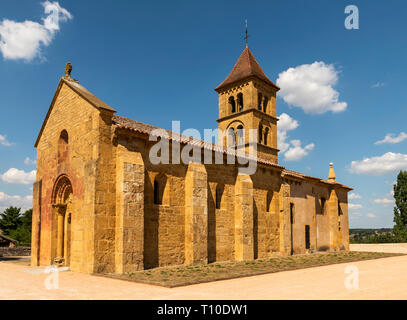 Kirche St. Pierre und St. Paul, Montceaux-l'Etoile, Saone-et-Loire, Frankreich. Stockfoto