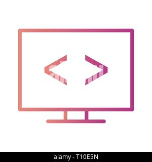 Vector Code Optimierung Symbol Stockfoto