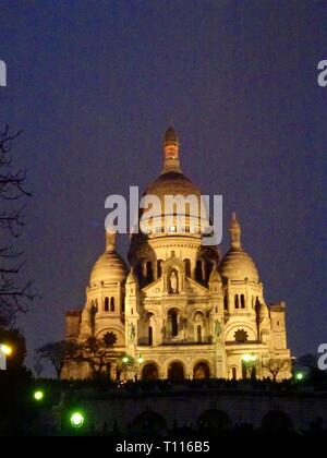 Kirchen in Paris - Basilika von Sacré-Coeur in Montmartre Stockfoto