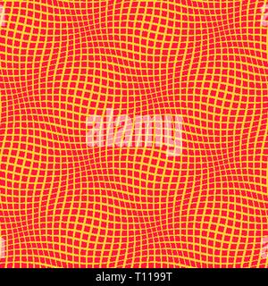 Wellenförmige Muster mit optische Illusion von Bewegung. Op Art Hintergrund Stock Vektor