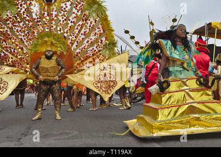 Karneval Kostüm in Scarborough Tobago Stockfoto