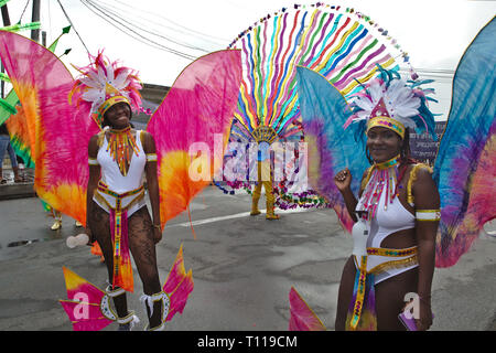 Karneval Kostüm in Scarborough Tobago Stockfoto