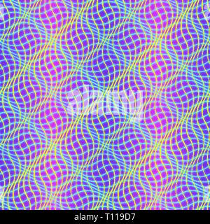 Wellenförmige Muster mit optische Illusion von Bewegung. Op Art Hintergrund Stock Vektor