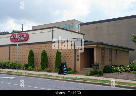 Der RCA Studio B, der historischen Music Row Recording Studio in Nashville, Tennessee ist berühmt für Aufnahmen von Elvis Presley und anderen namhaften Musikern. Stockfoto