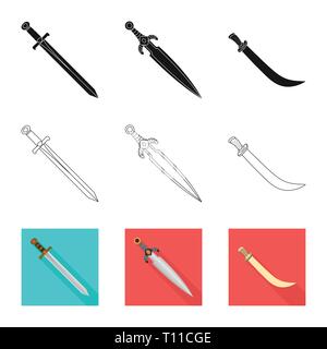 Langschwert, Spanisch, krummsäbel, Templer, Griff, Eroberer, Schlacht, Alte, Stahl, alt, Krieger, Silber, Militär, Ornament, Soldat, Dekoration, Stein, Power, Ritter, Ruby, Mord, Spiel, Rüstung, Sharp, Messer, Schwert, Dolch, Messer, Waffen, Sabre, mittelalterliche, Set, Vector, Icon, Illustration, isoliert, Sammlung, Design, Element, Grafik, Zeichen, Vektor, Vektoren, Stock Vektor