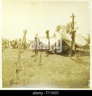 Fotos der frühen America-Native Indianer. Stockfoto