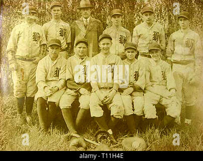 Fotos der frühen America-Sports Porträts. Stockfoto