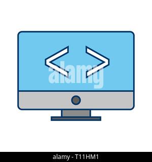 Vector Code Optimierung Symbol Stockfoto