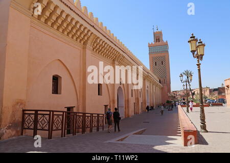 Kasbah Moschee (aka Moulay El Yazid Moschee oder mansouria Moschee), Kasbah, Medina, Marrakesch, Marrakesh-Safi region, Marokko, Nordafrika Stockfoto