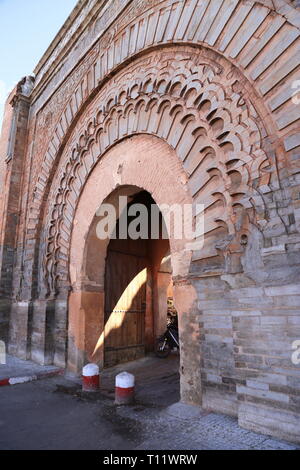 Bab Agnaou, Kasbah, Medina, Marrakesch, Marrakesh-Safi region, Marokko, Nordafrika Stockfoto