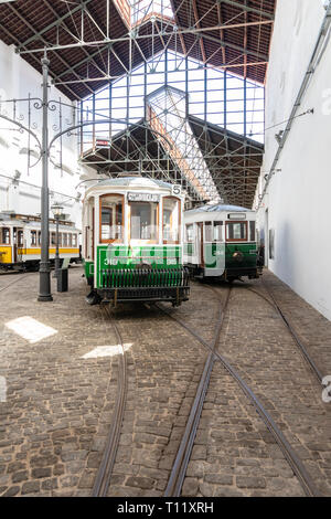 Porto, Portugal; 28. September 2018. Tram Car Museum Stockfoto