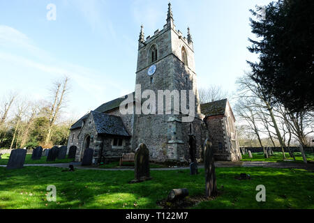 St Leonards Kirche swithland Stockfoto