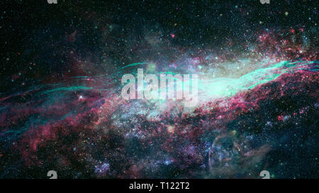 Farbigen Nebel und offene Sternhaufen, der im Universum. Elemente des Bildes von der NASA eingerichtet. Stockfoto