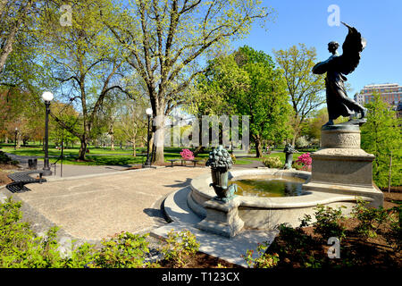 Engel der Wasser in Boston Public Garden Stockfoto