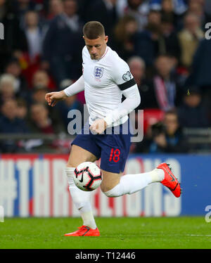 England's Ross Barkley während der UEFA EURO 2020 Qualifikation, Gruppe A Match im Wembley Stadion, London. Stockfoto