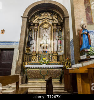 Die Kapelle Unserer Lieben Frau von Fatima in der Kirche der Flamengas am Kloster Unserer Lieben Frau von Ruhe, in Alcantara, Lissabon, Portugal Stockfoto