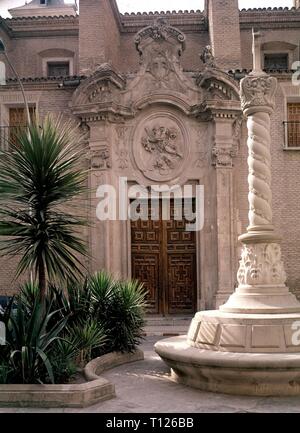 PORTADA DE LA IGLESIA DE SAN NICOLAS - Siglo XVIII. Ort: ST. NICHOLAS KIRCHE. MURCIA. Spanien. Stockfoto