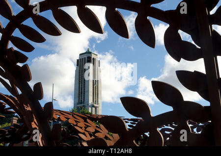 National War Memorial und Skulpturen, Pukeahu National War Memorial Park, Wellington, Nordinsel, Neuseeland Stockfoto