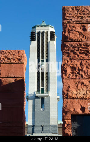 National War Memorial und Skulpturen, Pukeahu National War Memorial Park, Wellington, Nordinsel, Neuseeland Stockfoto