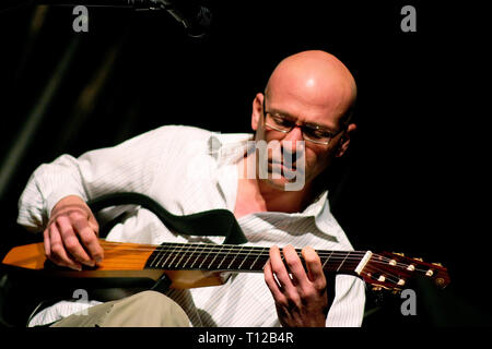 PERUGIA, ITALIEN - 15. JULI 2008 - Mark Lucas auf der Bühne des Umbria Jazz Festival - Juli 15, 2008 in Perugia, Italien Stockfoto