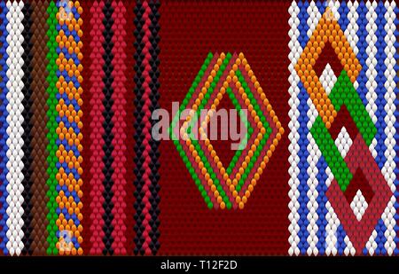 Die traditionelle Ornament der Bewohner des Ostens und der Arabischen Welt, in der die reichen Farben viel Glück und Wohlstand anzuziehen. Stock Vektor