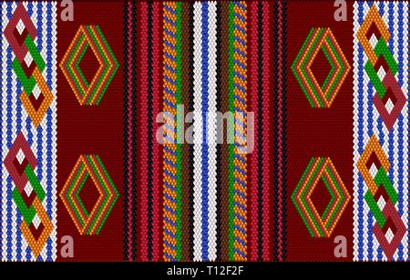 Die traditionelle Ornament der Bewohner des Ostens und der Arabischen Welt, in der die reichen Farben viel Glück und Wohlstand anzuziehen. Stock Vektor