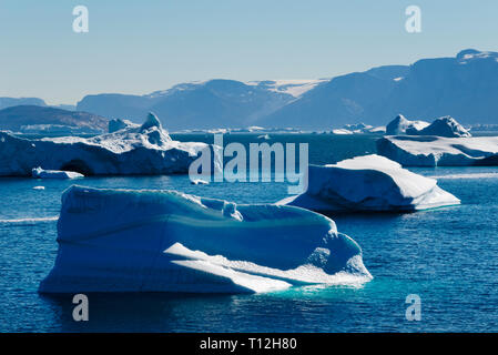 Schwimmende Eis in Uummannaq Fjord, Grönland Stockfoto