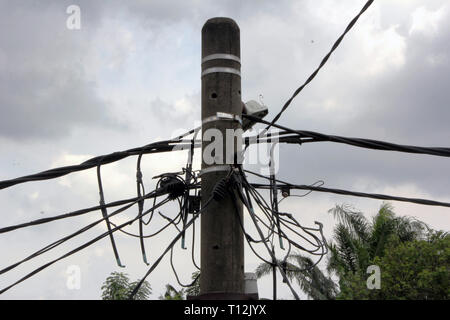 Strommast Stockfoto