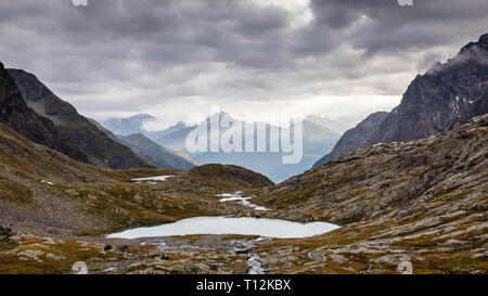 Mittersee See. Gradental Alpine Valley. Nationalpark Hohe Tauern. Schobergruppe Berg Gruppe. Österreichischen Alpen. Europa. Stockfoto