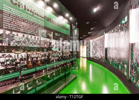 Besuchen FC Sporting Museum. Lisboa, Portugal Stockfoto