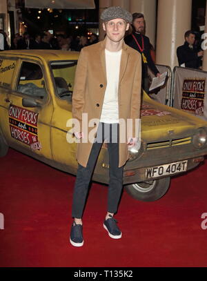 Nur Narren und Pferde drücken Sie die Nacht im Theatre Royal Haymarket, Suffolk Street, London Mit: Jamie Borthwick Wo: London, Vereinigtes Königreich, wenn: 19 Feb 2019 Credit: WENN.com Stockfoto