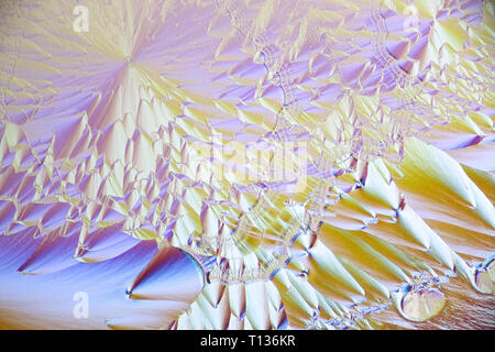Dies ist Ascorbinsäure, allgemein bekannt als Vitamin C kristallisiert Stockfoto