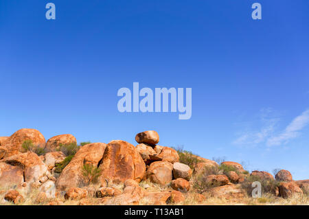 Devils Marbels Nationalpark, Outback Australlia Stockfoto