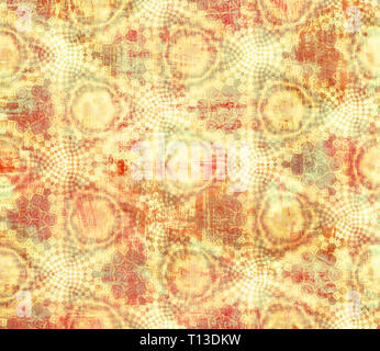Alte geometrische schäbig Hintergrund, Gelb. Hellen Tapeten im Stil grunge. Einen Hintergrund für Design. Stockfoto