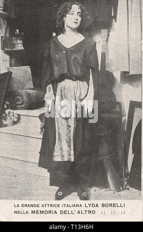 Werbemittel Fotografie von lyda Borelli in La memoria dell'altro (1913) - stummfilmzeit Stockfoto