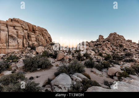 USA, Kalifornien, Los Angeles, Sonnenaufgang am Joshua Tree National Park Stockfoto