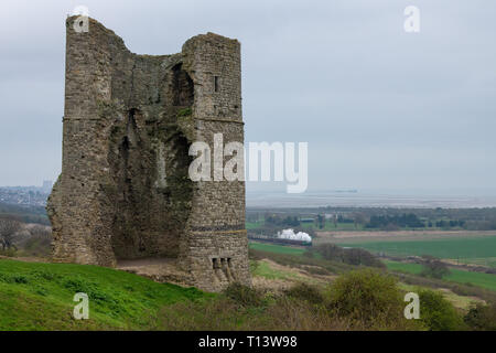 Hadleigh, Essex, Großbritannien. 23. Mär 2019. Die große Zeit der Dampfeisenbahn reisen zurück nach Essex für eine spezielle Reise von Southend on Sea die Bluebell Railway an der Sheffield Park East Sussex. Im Hadleigh Castle Gebaut für die London and North Eastern Railway, 61306 Mayflower ist einer von zwei Überlebenden B1 Klasse Lokomotiven. Die B1 wurden als gemischter Verkehr Lokomotiven in der Lage schleppen express Personenzüge sowie Güterverkehr konzipiert. Quelle: MARTIN DALTON/Alamy leben Nachrichten Stockfoto