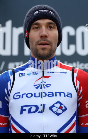 Thibault Pinot von Groupama - FDJ während der Mailand San Remo 2019,110. Edition, Präsentation des Teams am 23. März 2019 in Mailand, Italien - Foto Laurent Lairys/MAXPPP Credit: Laurent Lairys/Agence Locevaphotos/Alamy leben Nachrichten Stockfoto