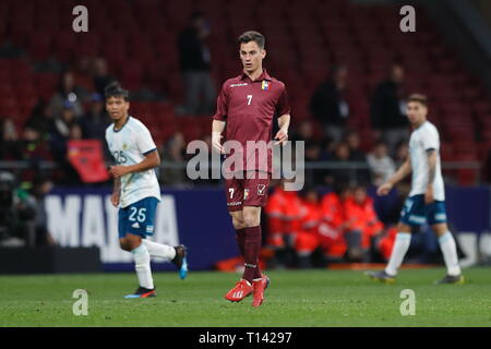 Madrid, Spanien. 22 Mär, 2019. Juanpi (VEN) Fußball: Internationales Freundschaftsspiel zwischen Argentinien 1-3 Venezuela im Estadio Wanda Metropolitano in Madrid, Spanien. Credit: mutsu Kawamori/LBA/Alamy leben Nachrichten Stockfoto