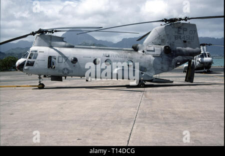 USMC United States Marine Corps Boeing-Vertol CH-46 F Stockfoto