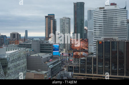 Ansicht der Yonge Street, Toronto. Kanada Stockfoto