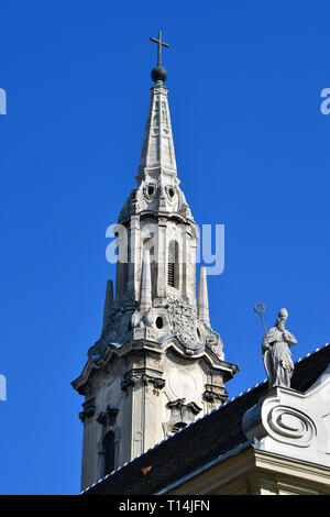 Franziskanerkirche, Budapest, Ungarn. Konferenzen Belvárosi templom, Budapest, Magyarország. Stockfoto