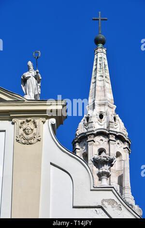 Franziskanerkirche, Budapest, Ungarn. Konferenzen Belvárosi templom, Budapest, Magyarország. Stockfoto