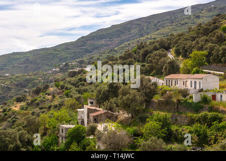 Insel Kreta. Ländliche Häuser in den Bergen. Griechenland Stockfoto